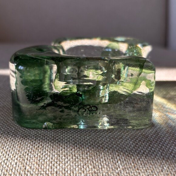 Swedish Glass Candle Holder by Glasbruk - Picture 7 of 8